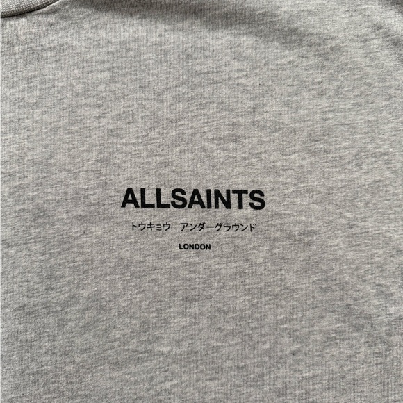 All Saints Underground Oversized Crew Neck T-Shirt - Picture 4 of 8